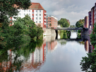 Am Mittelkanal in Hamburg Hamm