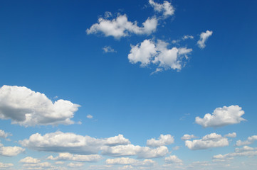 Obraz premium white cloud on blue sky