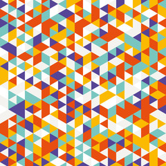 Vector background of different color triangles