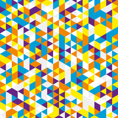 Vector background of different color triangles