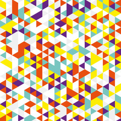 Vector background of different color triangles