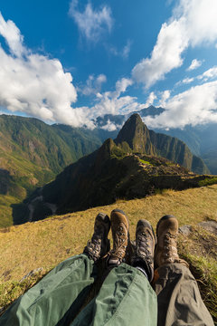 Hiking Boots At Machu Picchu, Peru