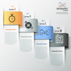 Modern infographics options banner
