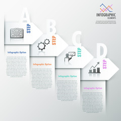 Modern infographics options banner