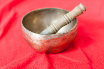 Traditional asian pottery-nepalese singing bowls. Also called