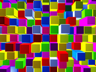 Background consisting of cubes