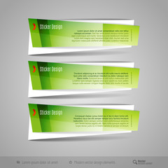 Obraz premium Modern Glossy Vector Banners
