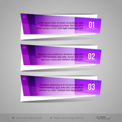 Modern Glossy Vector Banners