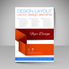 Site layout for design - flyer