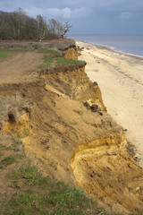 Benacre Cliffs, Suffolk, England