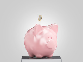 Salvadanaio monete porcellino rosa © Aldeca Productions
