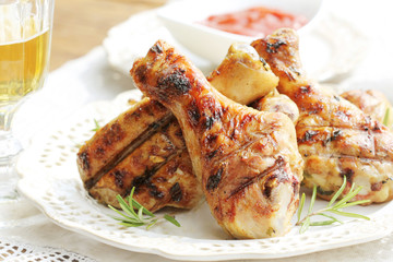Grilled chicken legs