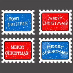 vector new year stamp and postmark