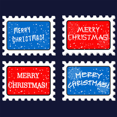 vector new year stamp and postmark