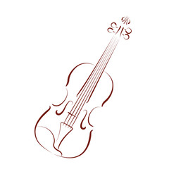 Fototapeta na wymiar Sketched violin.