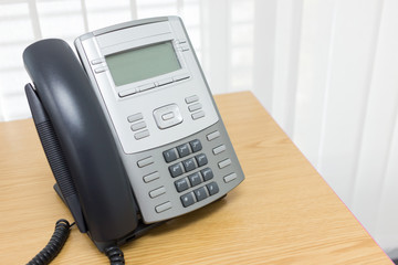 telephone on table work of room service business office