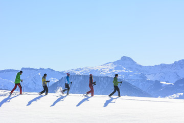 Schneeschuh-Ausflug bei bestem Winterwetter