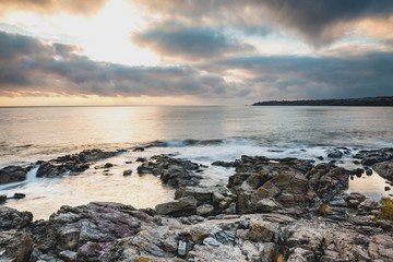 Рассвет на море