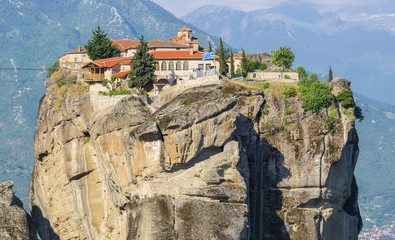 Holy Trinity Monastery (Agia Trias) at the complex of Meteora monasteries in Greece
