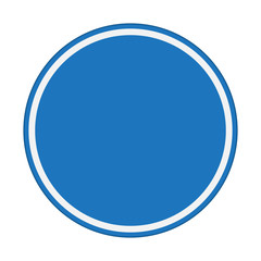 traffic sign , blue sky sign circle Isolated road warning