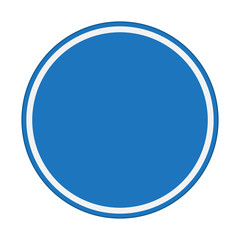 traffic sign , blue sky sign circle Isolated road warning
