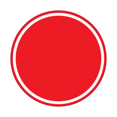 traffic sign , red sign circle Isolated road warning