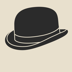 Bowler hat.