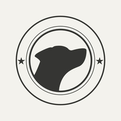 Dog pet logo.