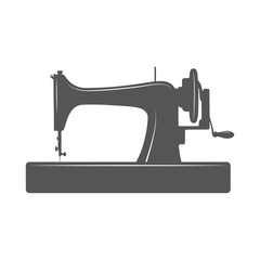 Isolated sewing machine.