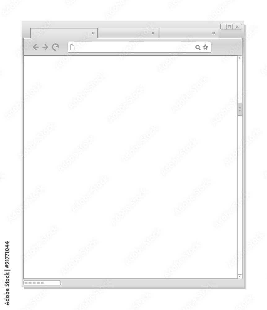 Poster Web browser windows template. Ready for a content