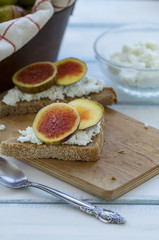 Figs and Cheese sandwich
