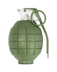 Hand Grenades isolated on white with clipping path