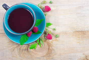 Tea raspberry - closeup.