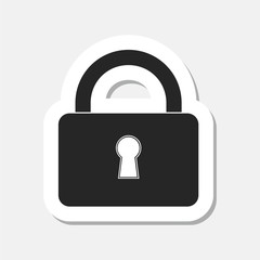 Lock sticker 