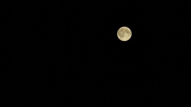 Full moon at night black sky