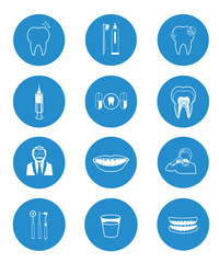 Dental icons collection