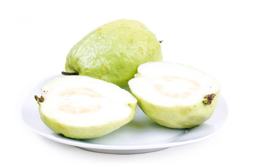 Dominican guava on white