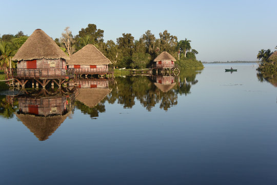 Cabins on a Lake Guama Cuba