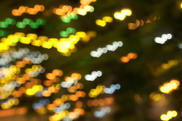 Blur colour light abstract background with bokeh defocused lights