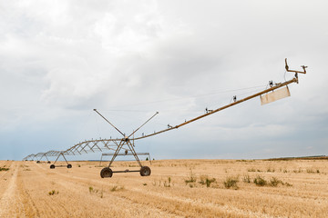 Fototapeta na wymiar field irrigation