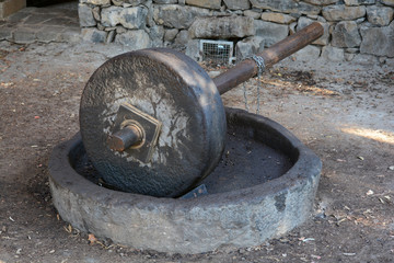 Oil press, ancient village