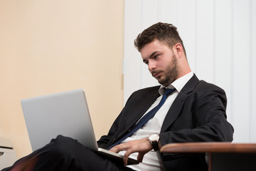 Businessman With Computer