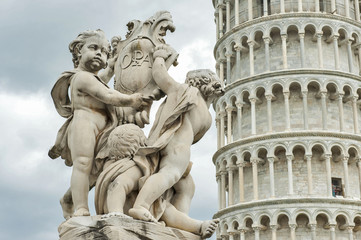 Fototapeta na wymiar Angels Statues, Italy