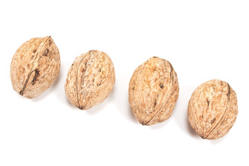Walnuts isolated on white