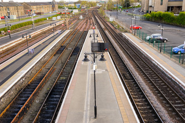 Fototapeta na wymiar Stirling train station in Scotland