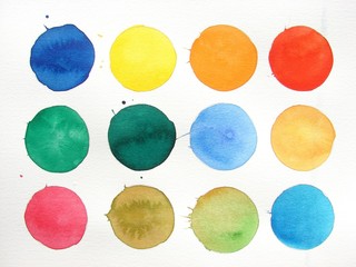 watercolor circles background design