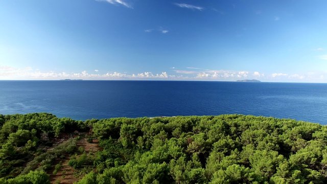 a beautiful island in the archipelago of Dubrovnik and Makarska