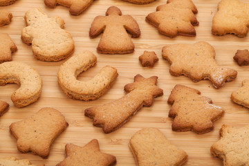 Various gingerbread cookies
