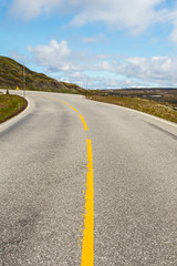 Hardangervidda road in Norway