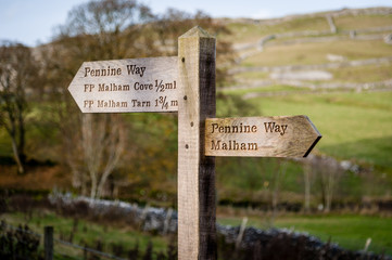 Malham Cove sign